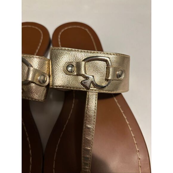Kate Spade Gold Sandals - Picture 2 of 5